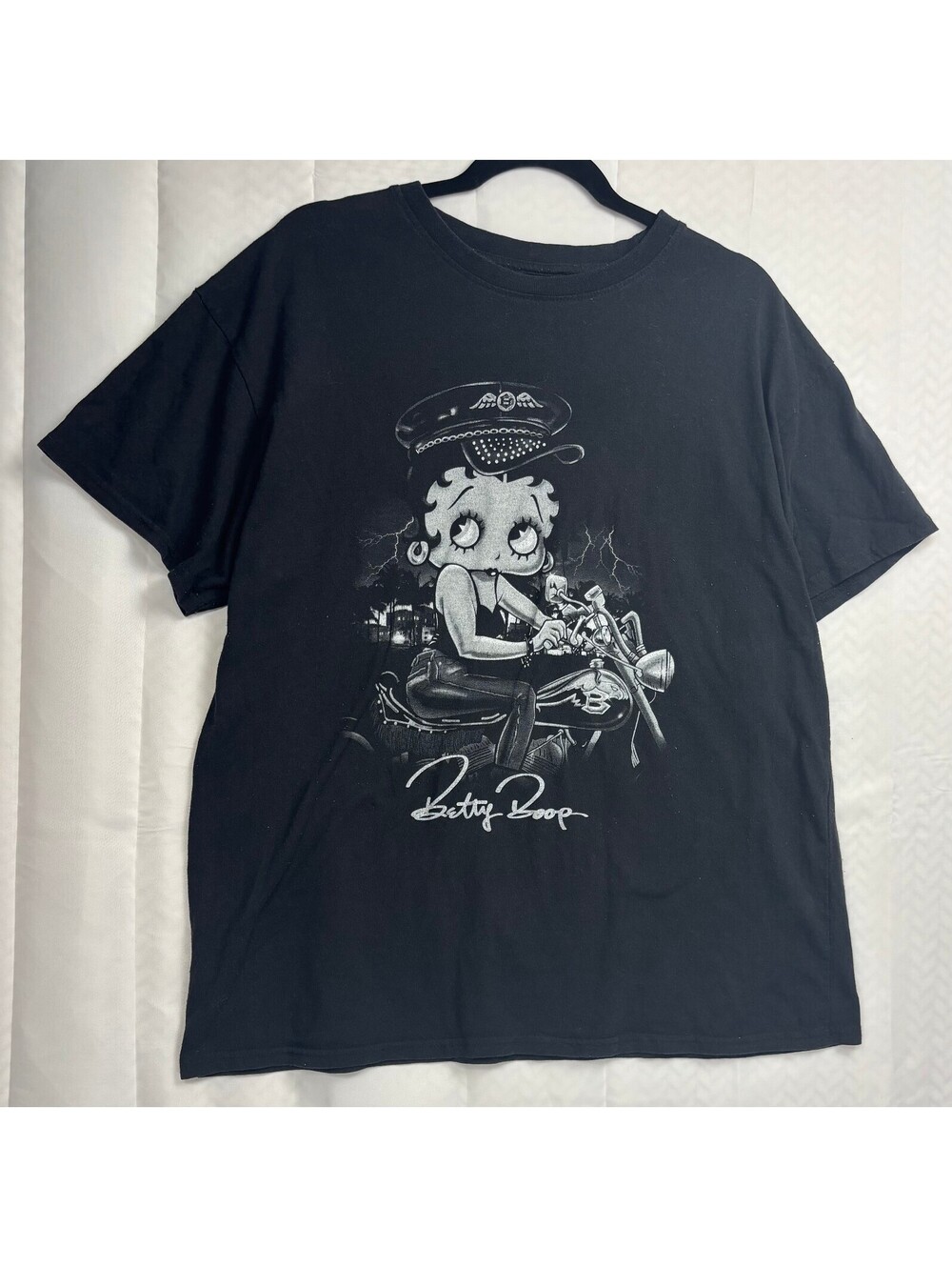 Brisco Brands Betty Boop Black Graphic T-Shirt XL